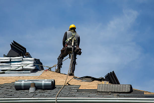Professional Storm Damage Roof Repair technician working in Mona, UT